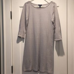 Gap 3/4 Sleeve 100% cotton striped dress